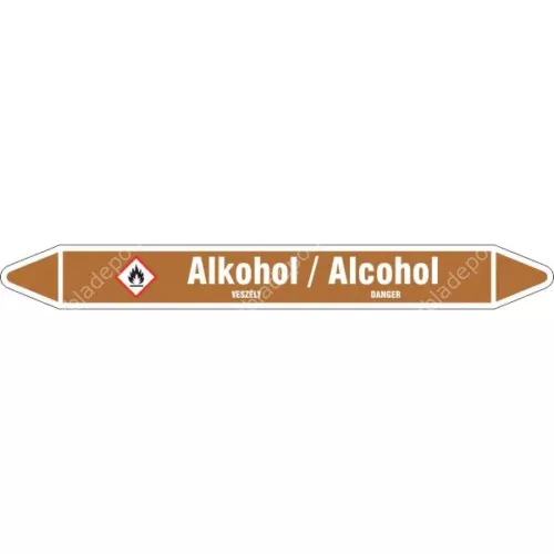 alkohol csőjelölő