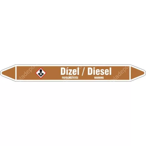 dízel csőjelölő