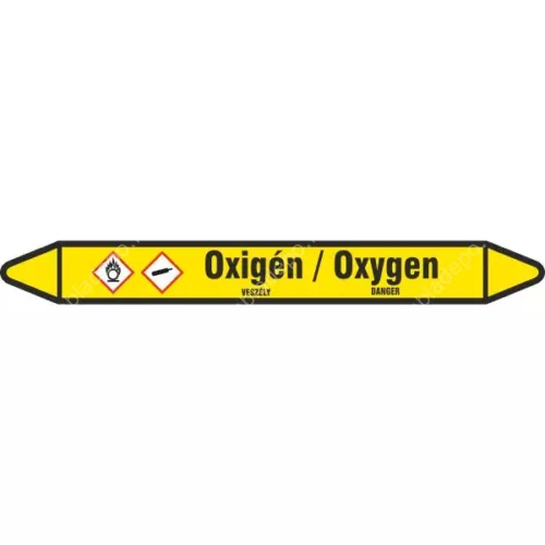 oxigén csőjelölő