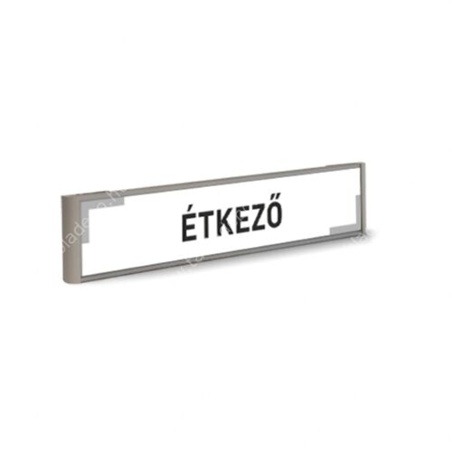 étkező felirat - fekete-szürke