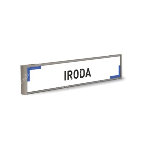 iroda tábla - fekete-kék
