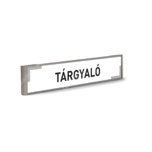 tárgyaló tábla - fekete-szürke