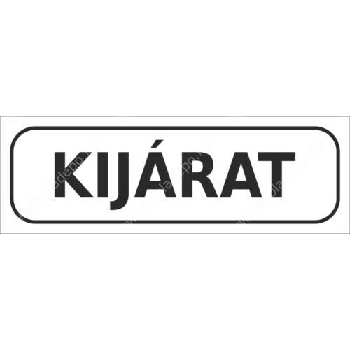 kijárat matrica