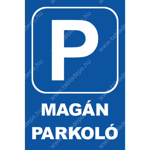 parkoló tábla