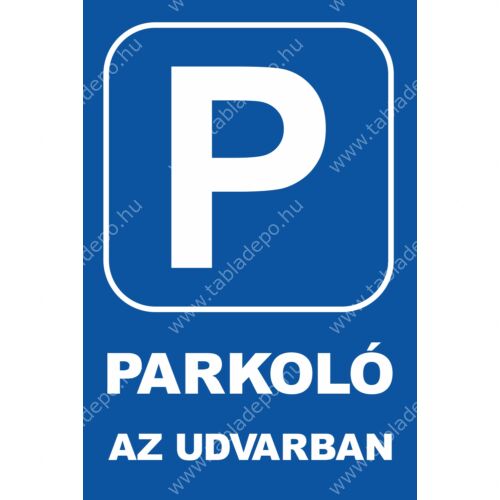 parkoló tábla