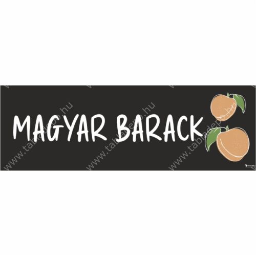 magyar barack tábla