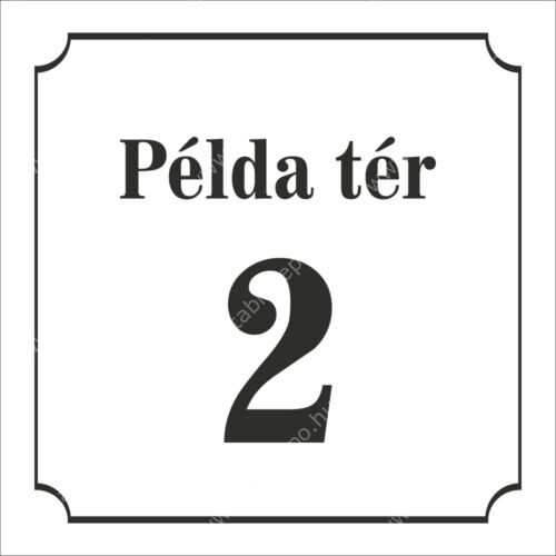 házszámtábla