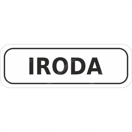 iroda felirat matrica