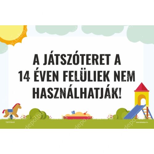 tiltó tábla játszótérre