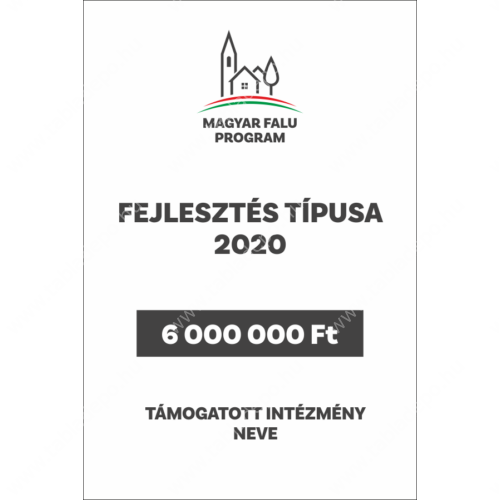 magyar falu program támogatói tábla