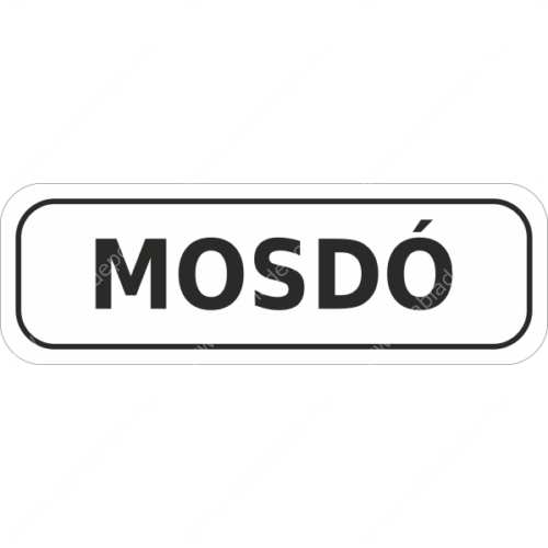 mosdó felirat matrica