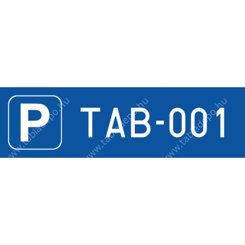 parkoló tábla