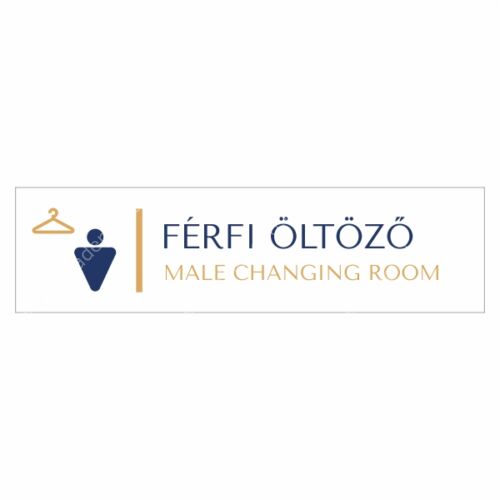 férfi öltöző matrica