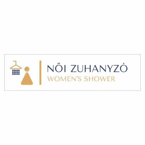 női zuhanyzó matrica