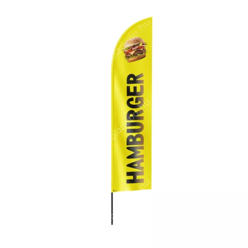 hot dog strandzászló beachflag sárga - cápa