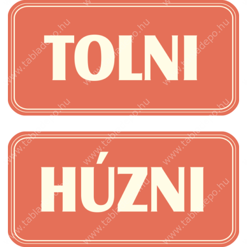 tolni húzni matrica (lazac színű)
