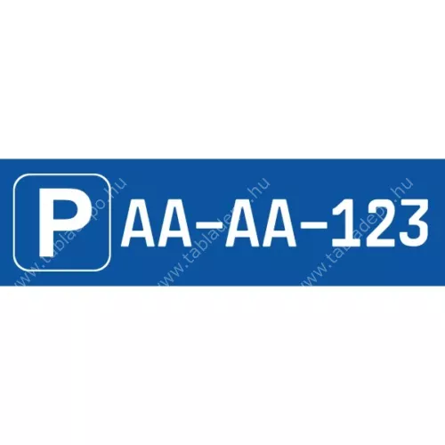 parkoló tábla