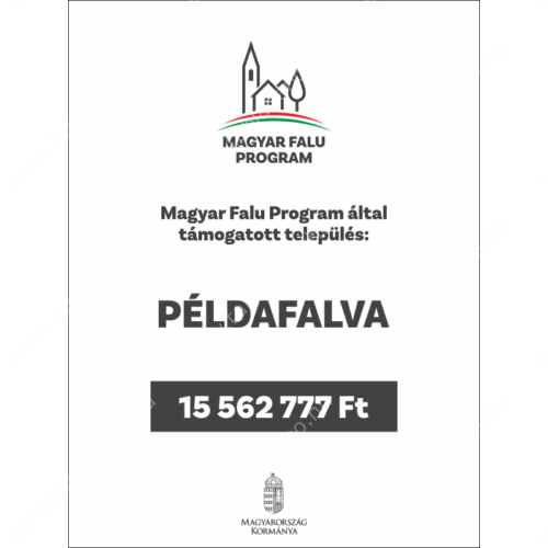 magyar falu program összefoglaló tábla