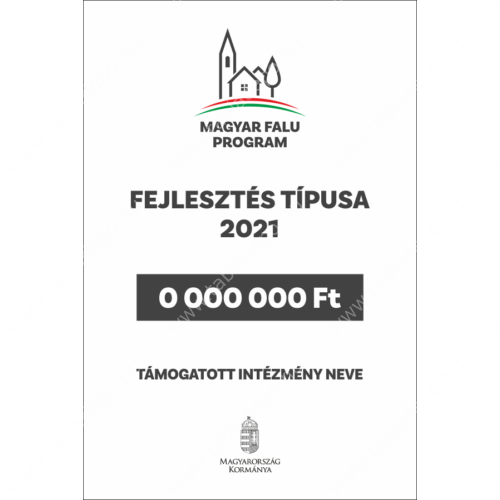 magyar falu program támogatói tábla