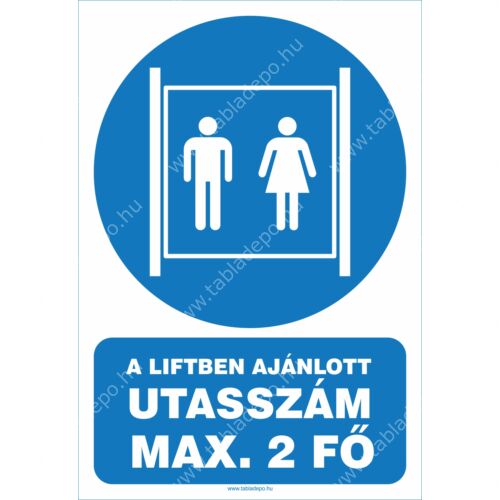 liftben ajánlott utasszám