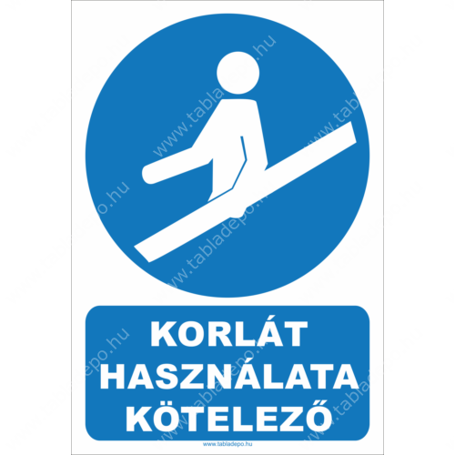 korlát használata kötelező