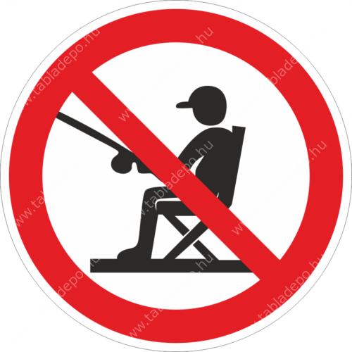 horgászni tilos tábla