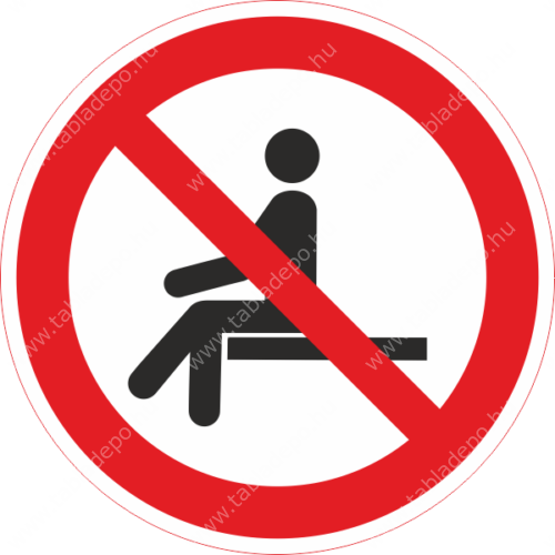 ráülni tilos piktogram
