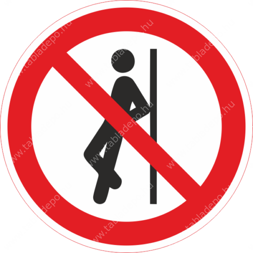 nekidőlni tilos piktogram