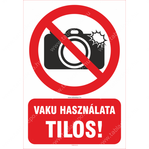 vaku használata tilos tábla és matrica