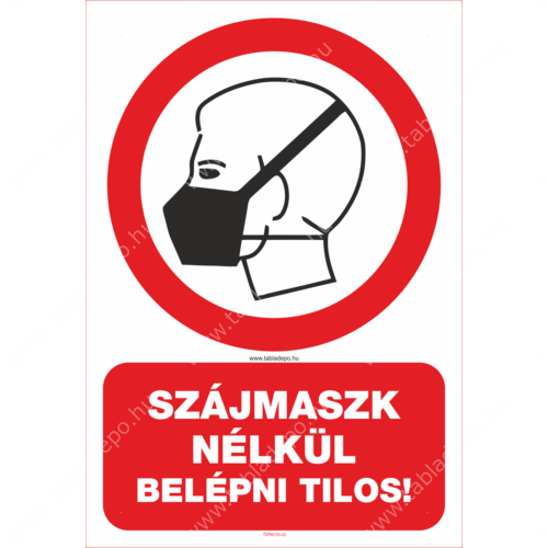 maszk használata kötelező tábla