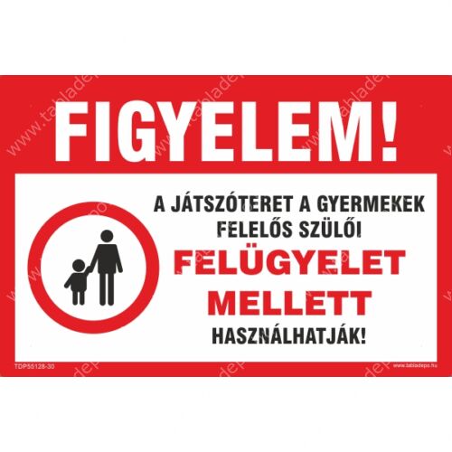 tiltó tábla játszótérre