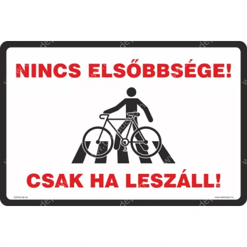 nincs elsőbbsége csak ha leszáll