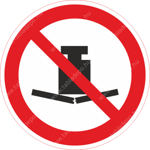 terhelni tilos piktogram