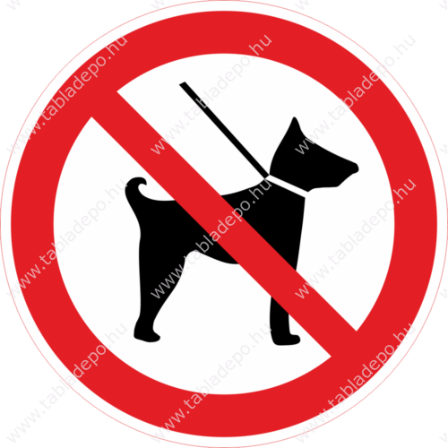 kutyát behozni tilos