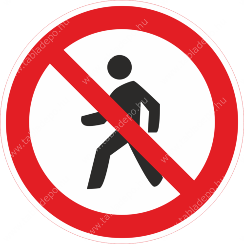 tilos az átjárás tábla