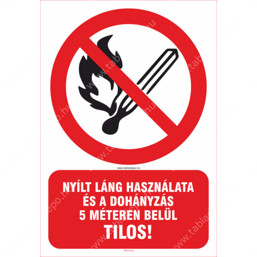 dohányzást tiltó matrica és tábla