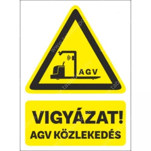 agv közlekedés tábla