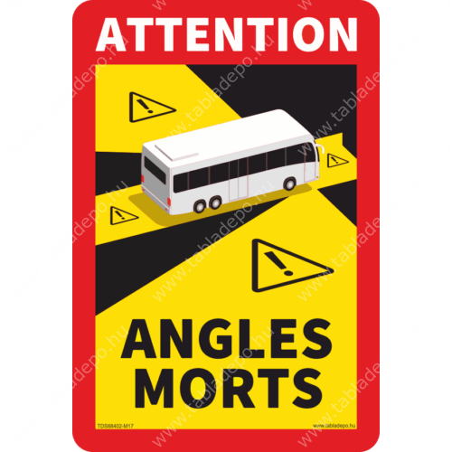 angles morts - holttér matrica buszra