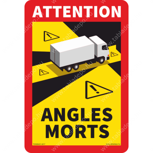 angles morts - holttér matrica kamionra