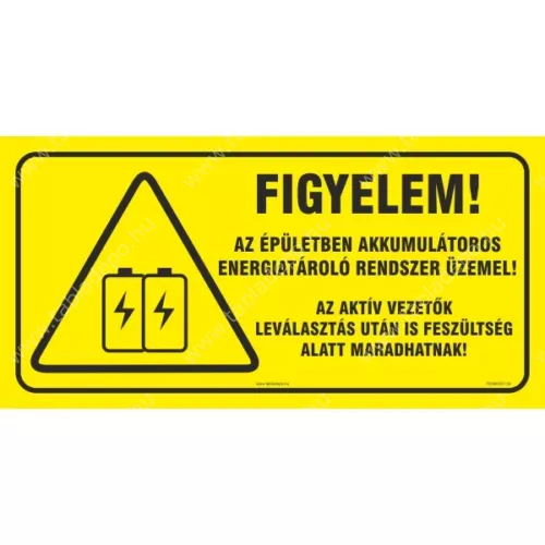 akkumulátoros energiatároló rendszer üzemel