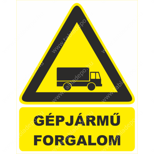 gépjármű forgalom tábla és matrica