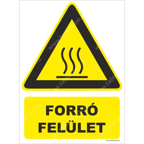 forró felület piktogram