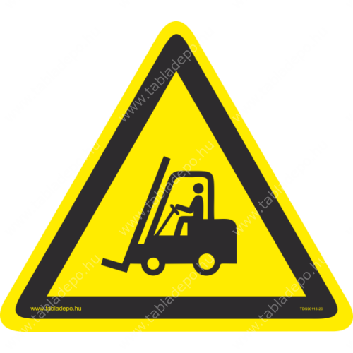 targonca piktogram tábla vagy matrica