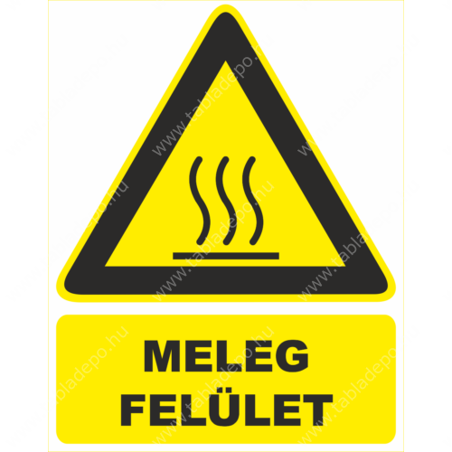 forró felület piktogram