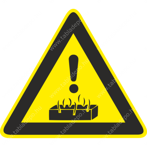 forró felület piktogram