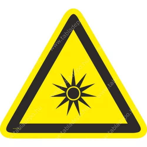 optikai sugárzás piktogram