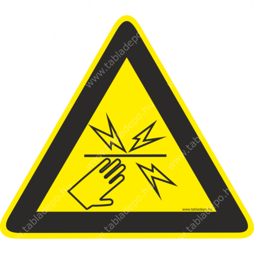 villanypásztor figyelmeztető tábla