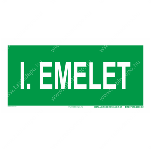 1. emelet tábla