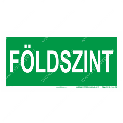 földszint tábla