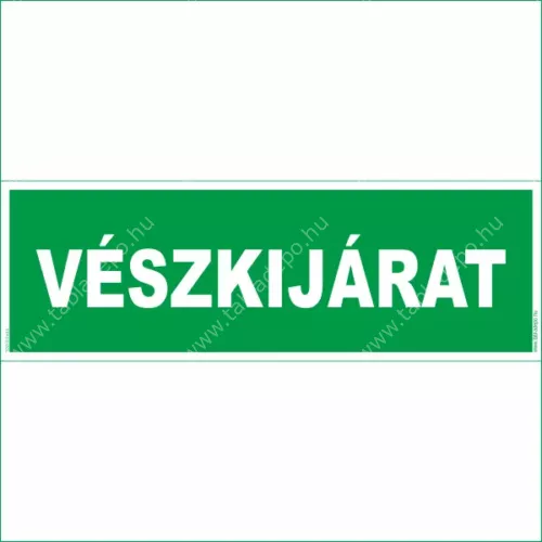 menekülési útvonal tábla, matrica